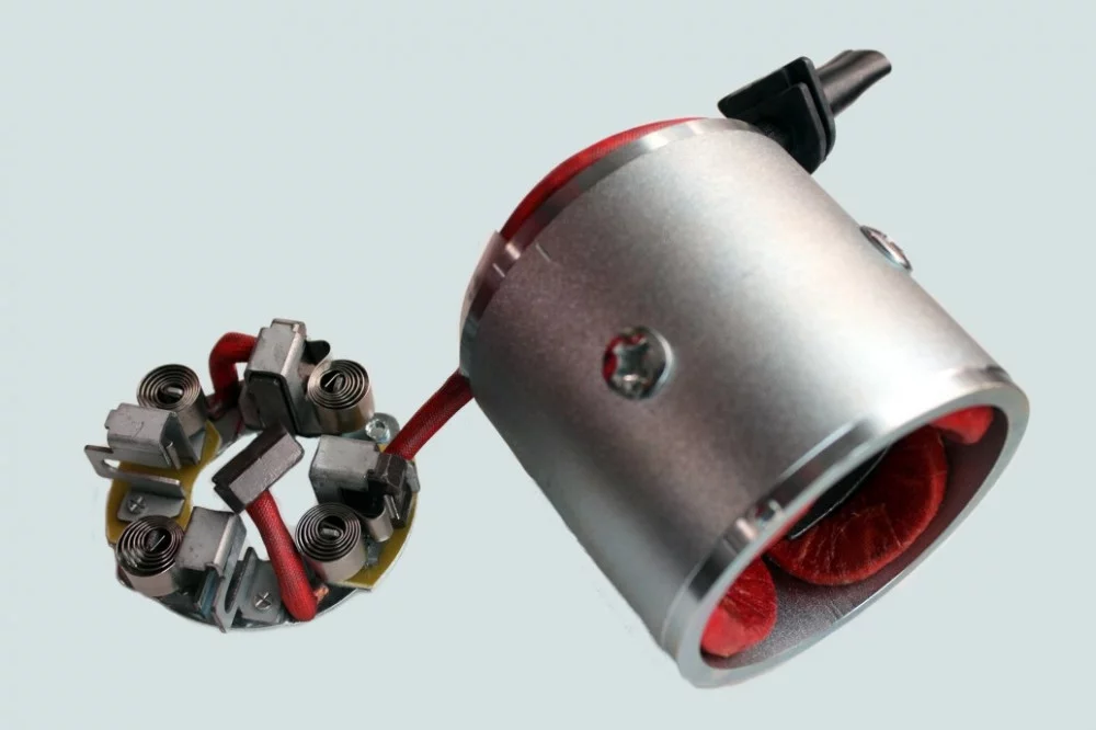 фото статор стартера 4992135 (isbe) со стаканом и щеткодержателем 2605093 аналог 2605025А 